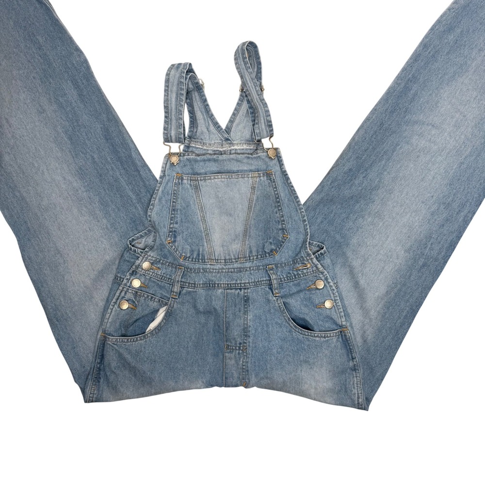 90s VTG London London Denim Overalls M Wide Leg Utility Streetwear carpenter Y2K